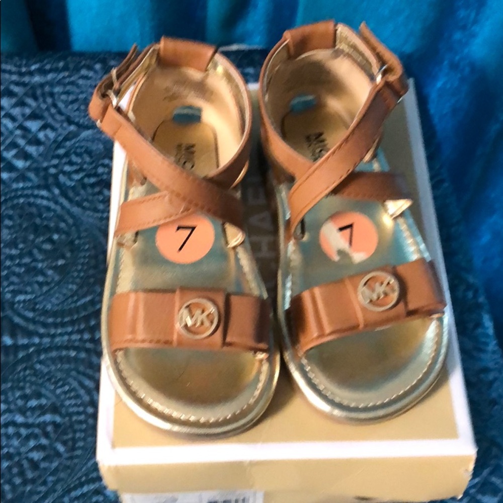Used Michael Kors sandals toddler girls
